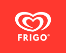 Logo de la empresa de helados Frigo