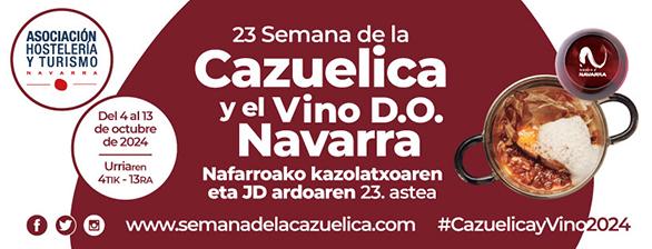 Abierto el plazo de inscripción para la 23 Semana de la Cazuelica y el vino D.O. Navarra