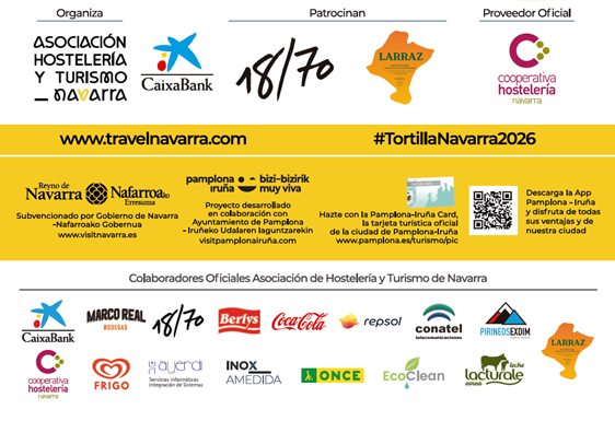 Pie colaboradores del evento y de la Asociaicón de Hostelería y además entidades como Ayuntamiento y Gobierno que subvencionan