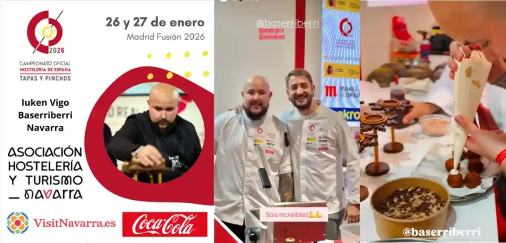 Baserriberri, representó a Navarra en el IV Campeonato Oficial Hostelería de España – Tapas y Pinchos