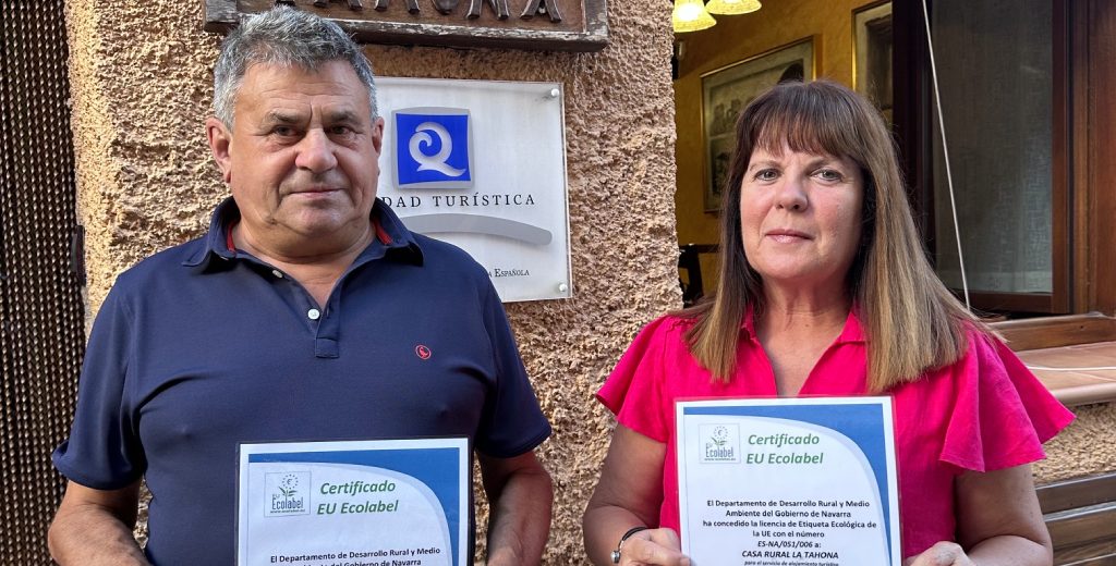 Casa Rural La Tahona obtiene la Etiqueta Ecológica Europea Ecolabel y refuerza el avance del turismo sostenible en Navarra